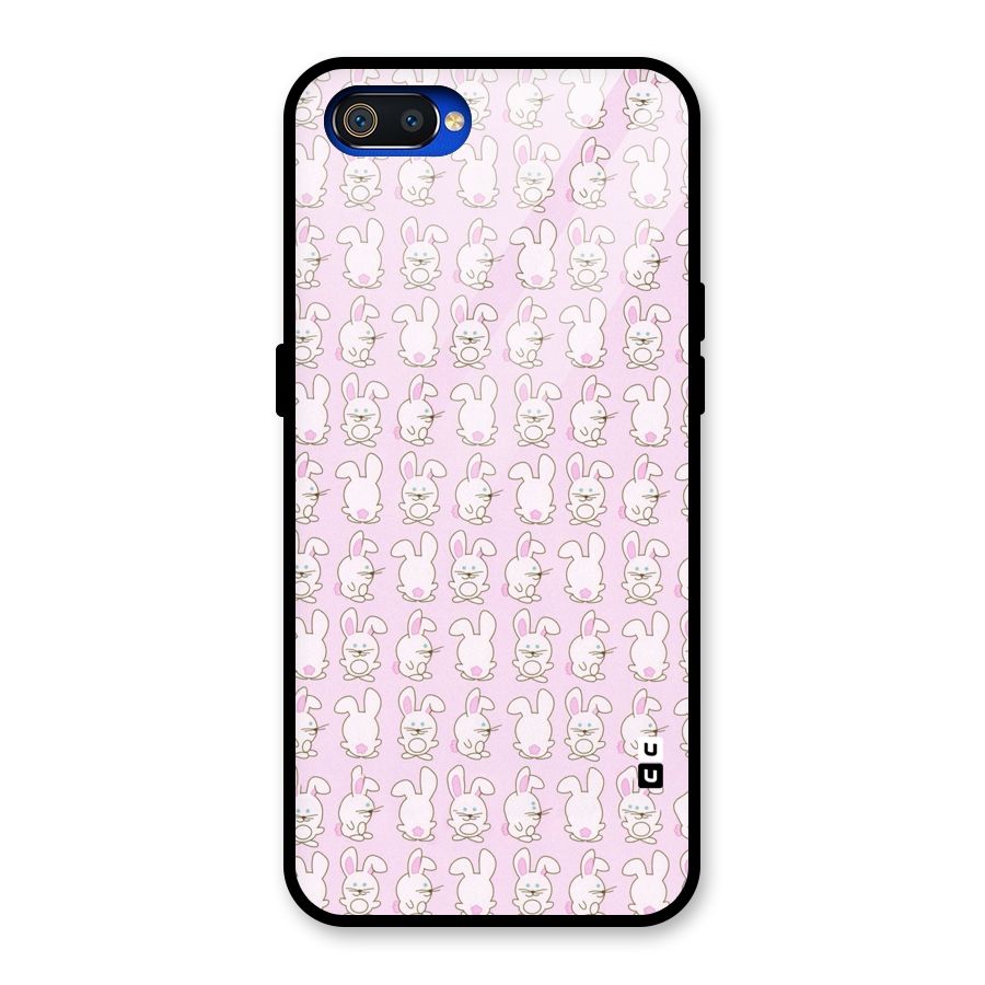 Bunny Cute Glass Back Case for Realme C2