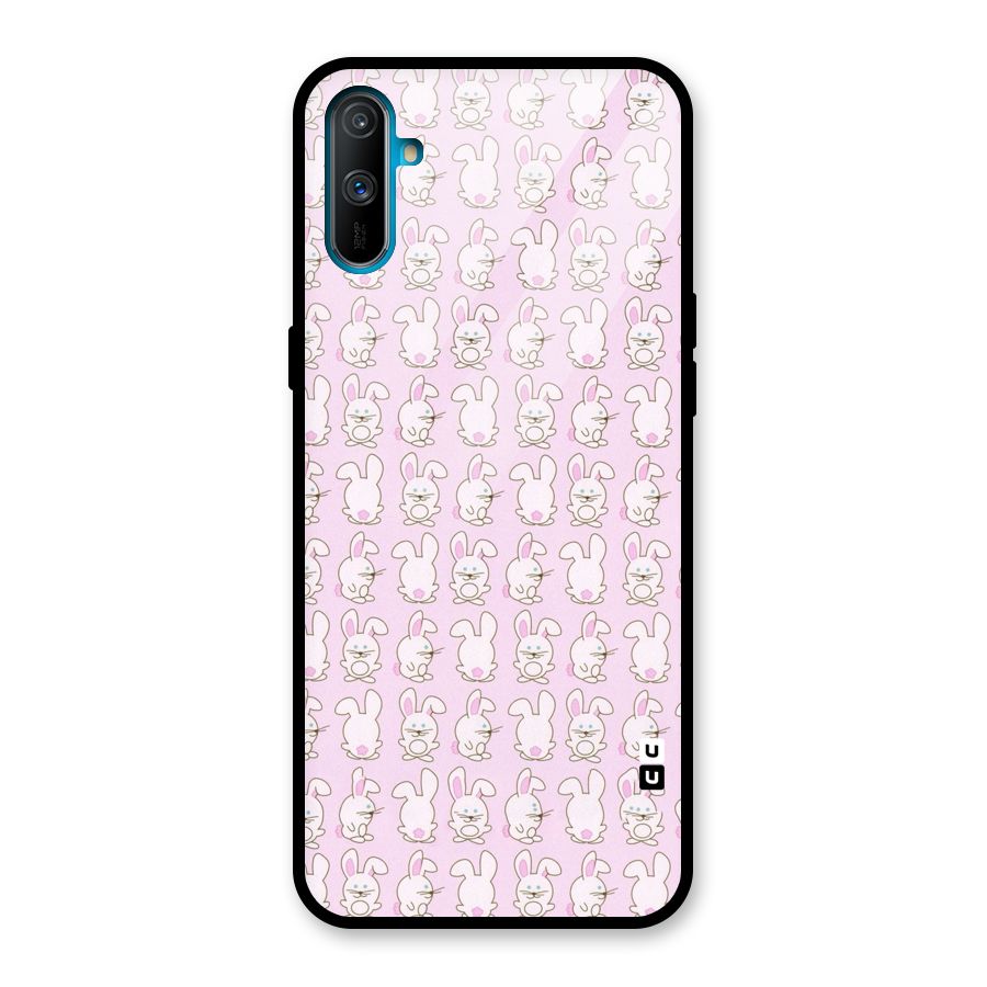 Bunny Cute Glass Back Case for Realme C3