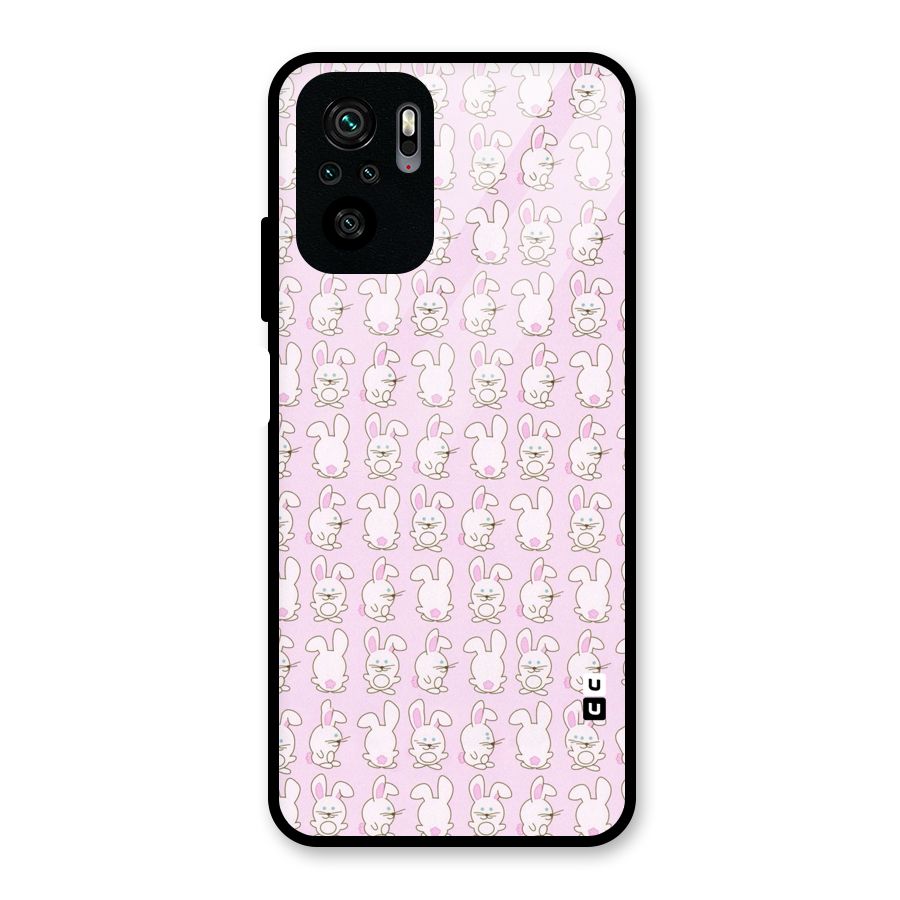 Bunny Cute Glass Back Case for Redmi Note 10S