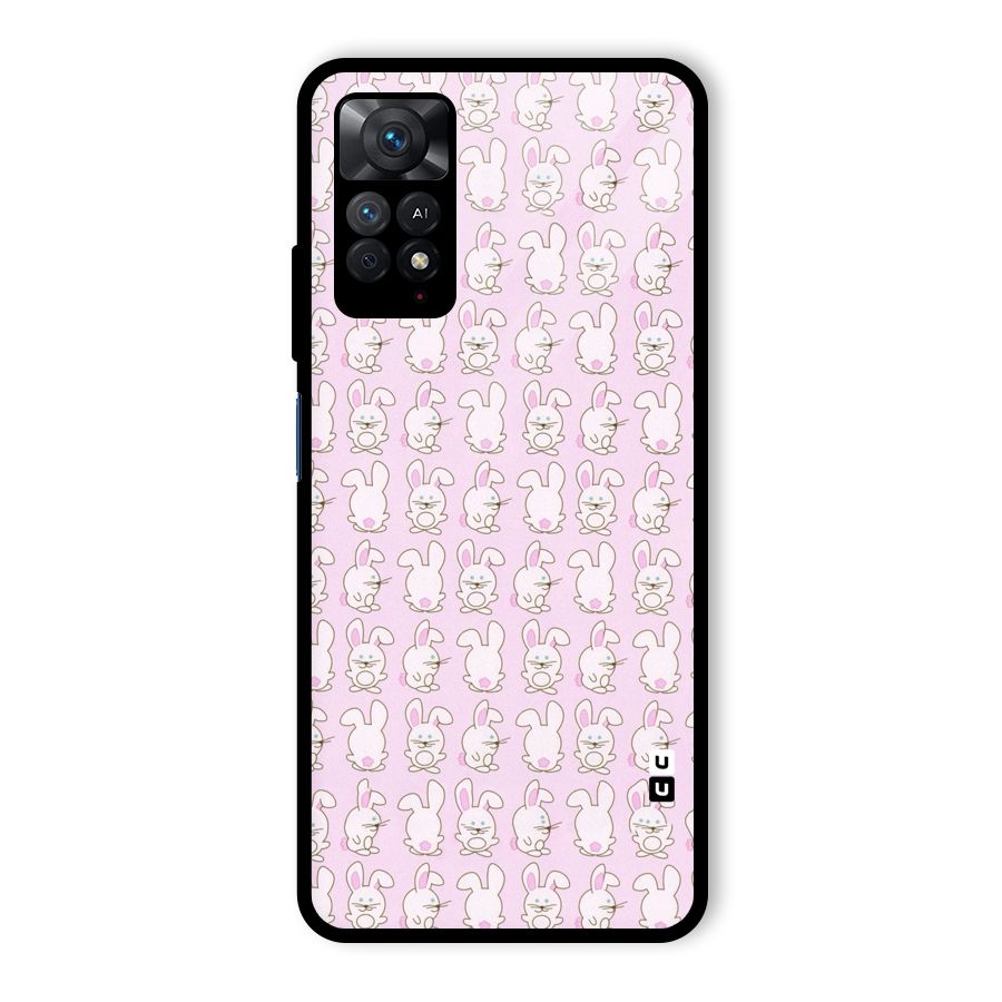 Bunny Cute Glass Back Case for Redmi Note 11 Pro