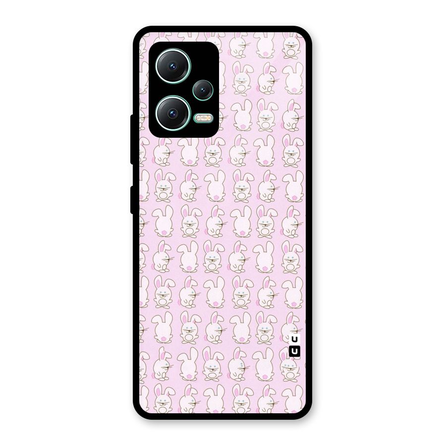 Bunny Cute Glass Back Case for Redmi Note 12 5G