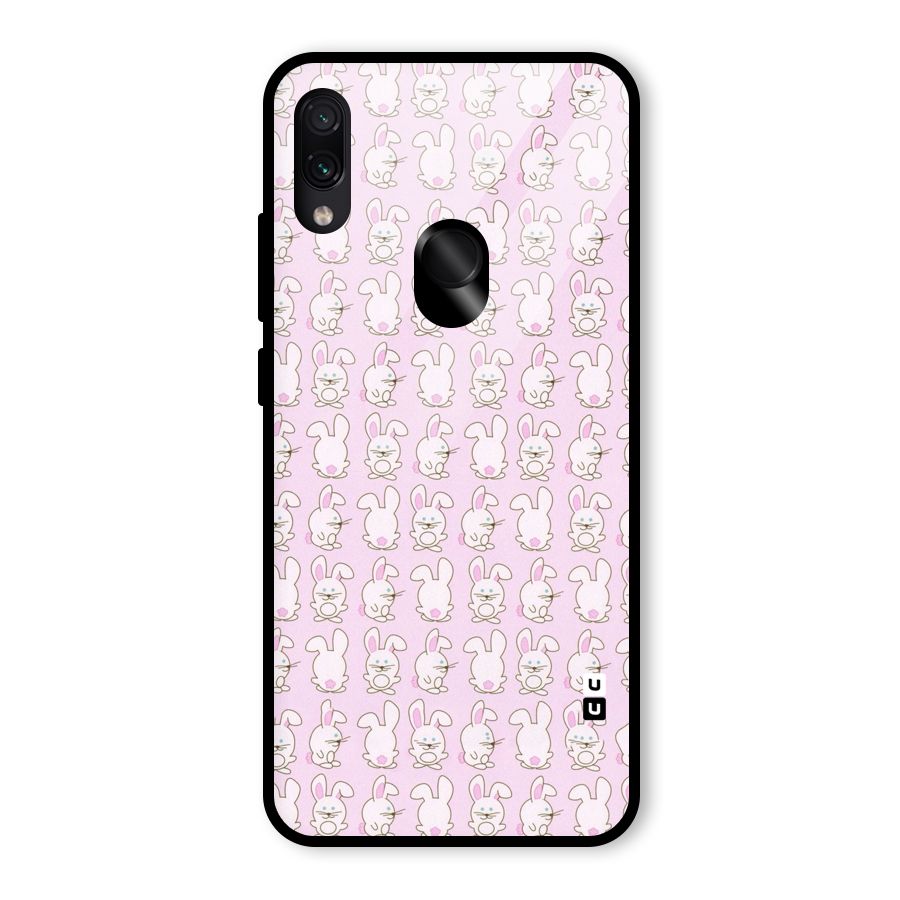 Bunny Cute Glass Back Case for Redmi Note 7 Pro
