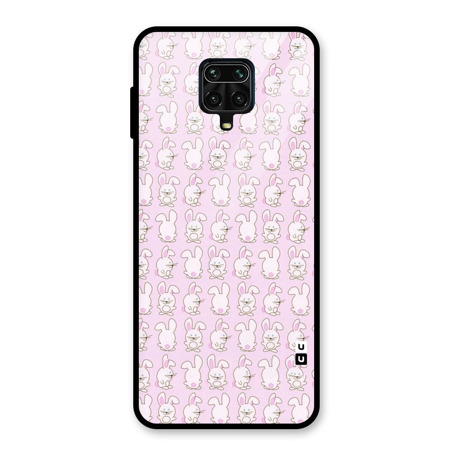 Bunny Cute Glass Back Case for Redmi Note 9 Pro