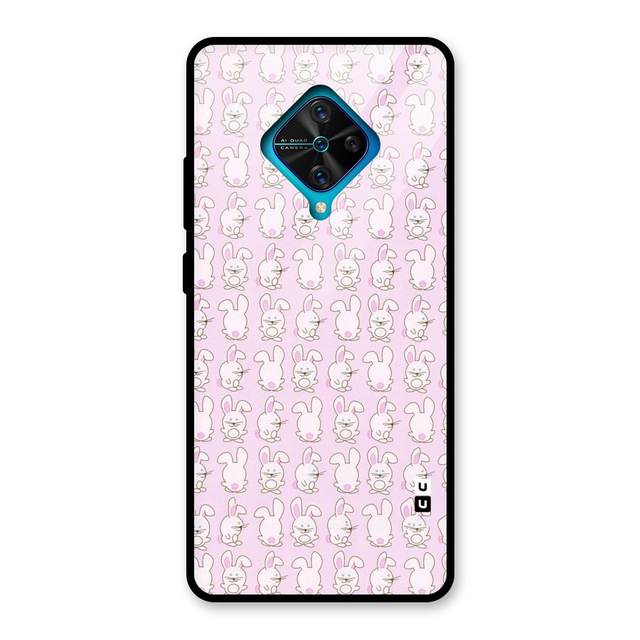 Bunny Cute Glass Back Case for Vivo S1 Pro