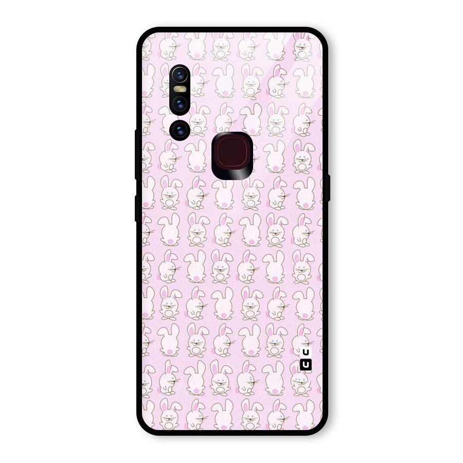 Bunny Cute Glass Back Case for Vivo V15