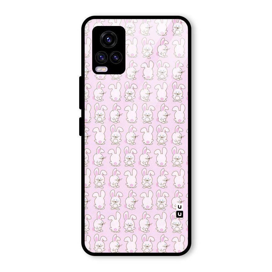 Bunny Cute Glass Back Case for Vivo V20