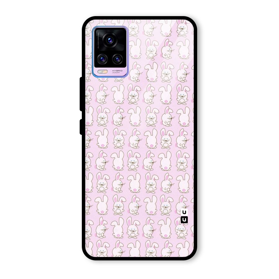 Bunny Cute Glass Back Case for Vivo V20 Pro