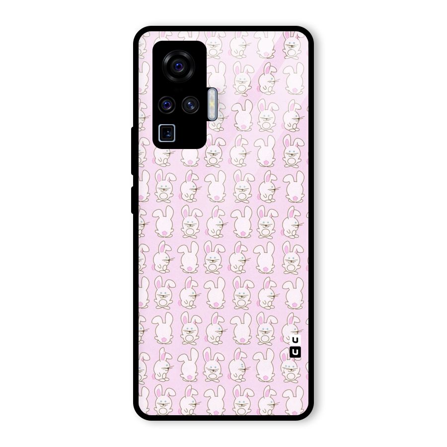 Bunny Cute Glass Back Case for Vivo X50 Pro