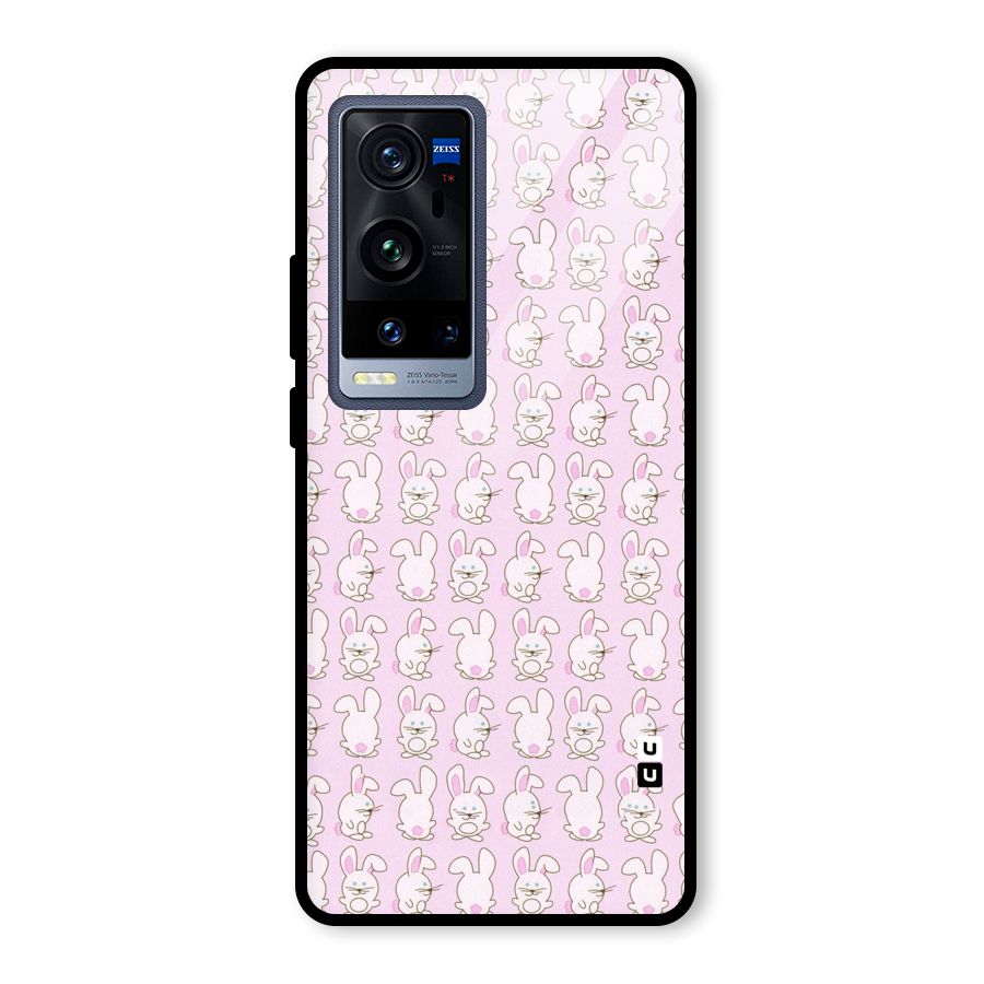 Bunny Cute Glass Back Case for Vivo X60 Pro Plus