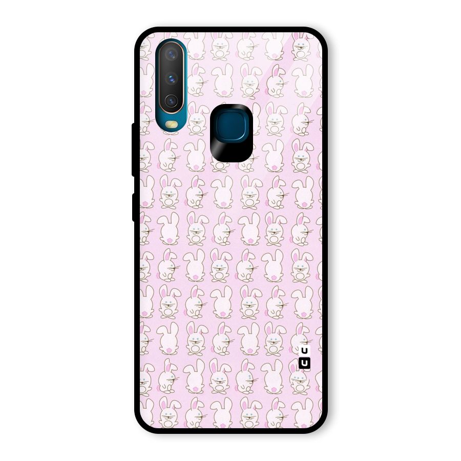 Bunny Cute Glass Back Case for Vivo Y17