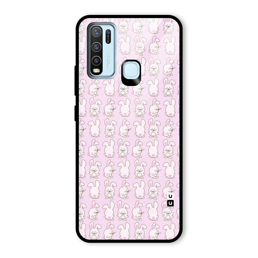 Bunny Cute Glass Back Case for Vivo Y50