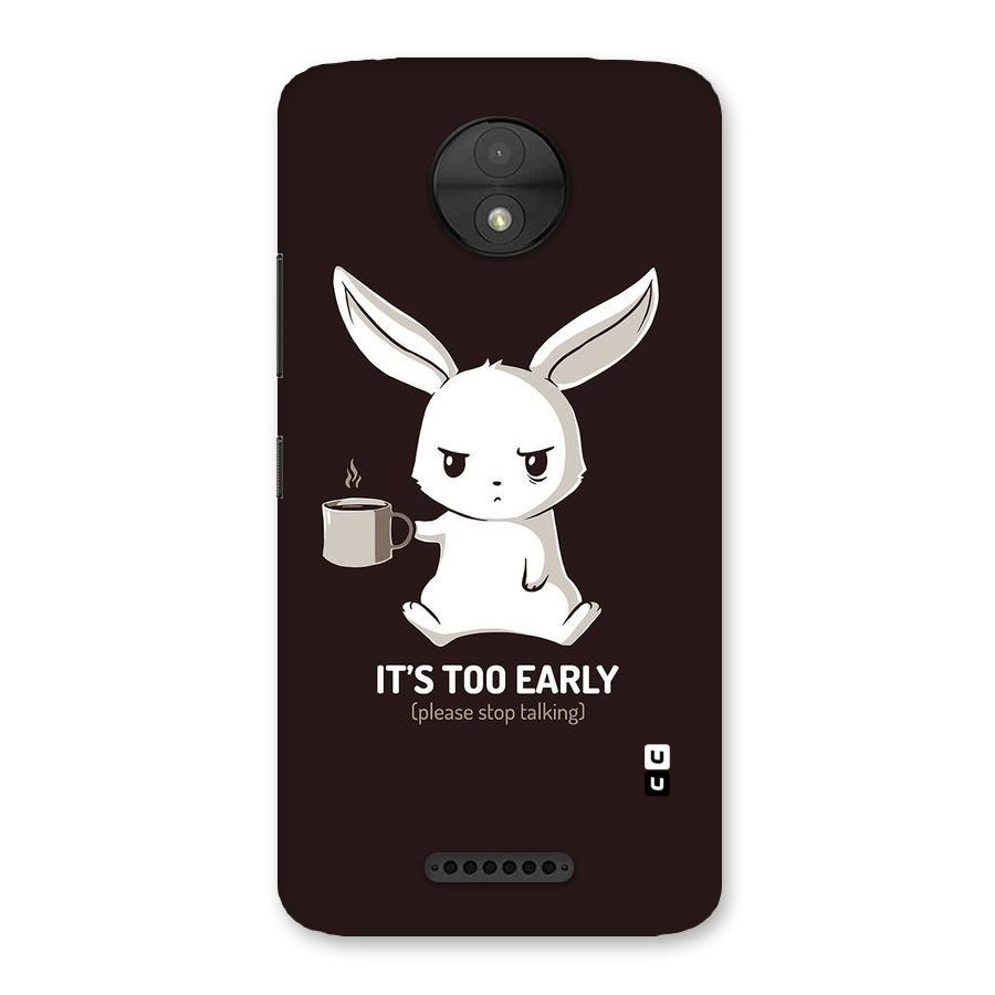 Bunny Early Back Case for Moto C