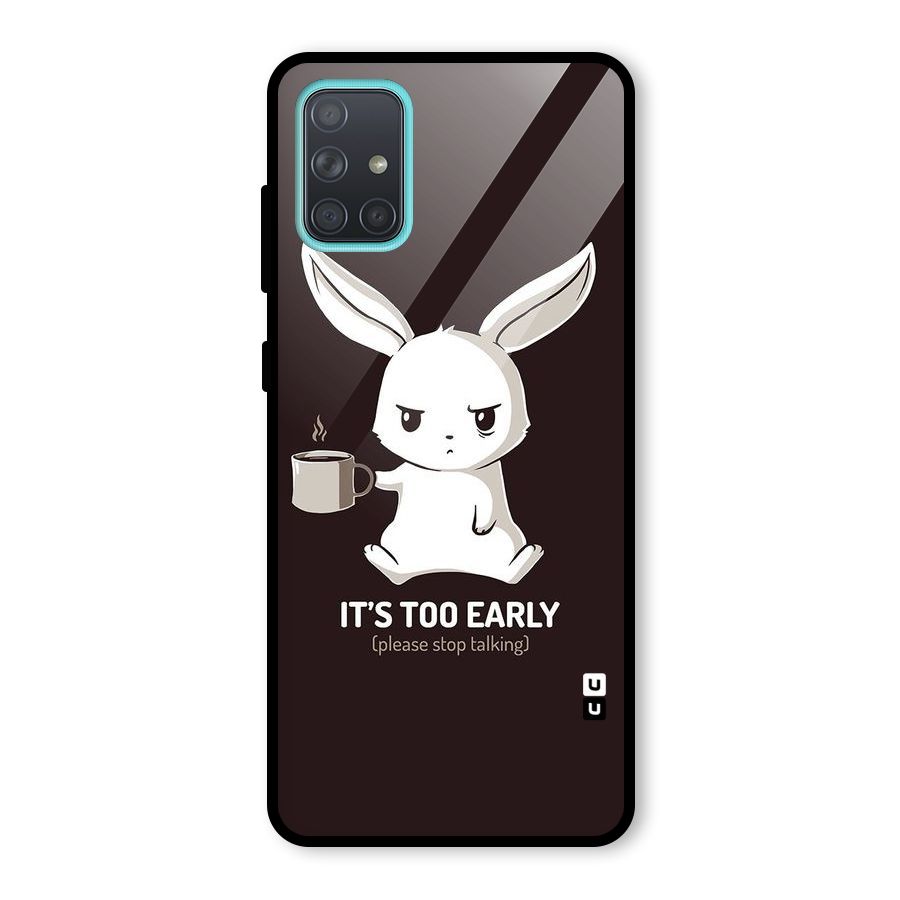 Bunny Early Glass Back Case for Galaxy A71