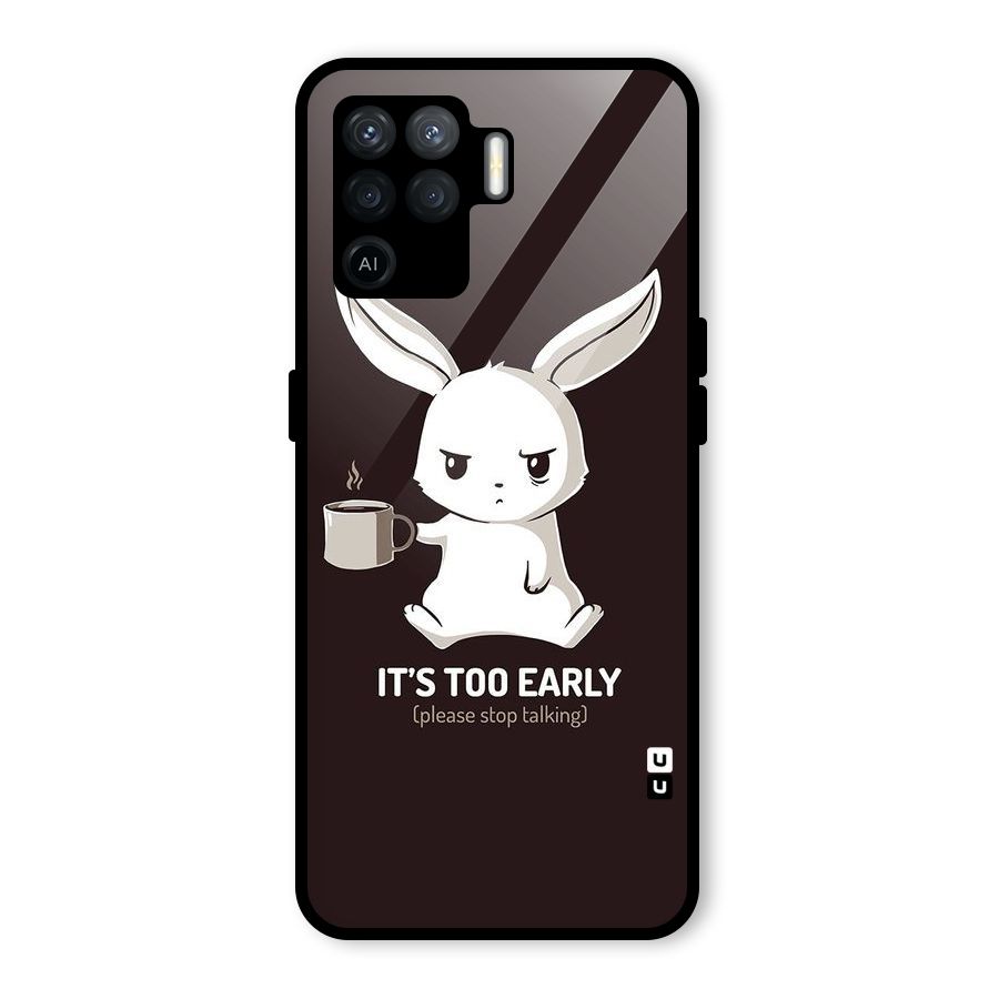 Bunny Early Glass Back Case for Oppo F19 Pro