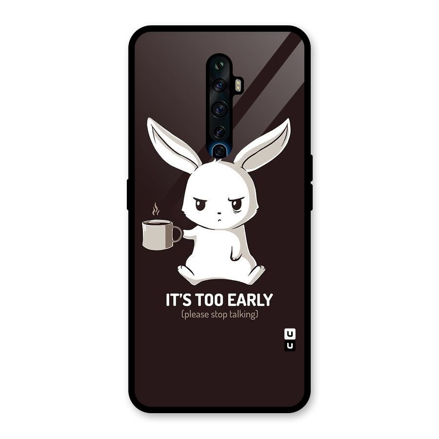 Bunny Early Glass Back Case for Oppo Reno2 F