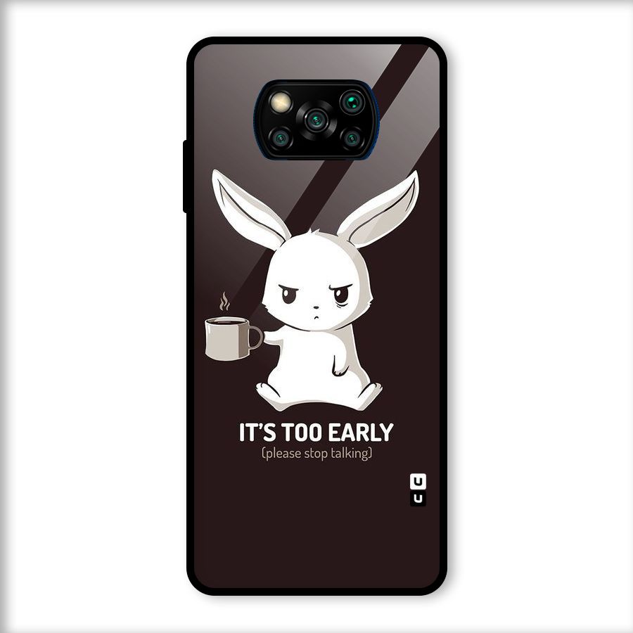 Bunny Early Glass Back Case for Poco X3