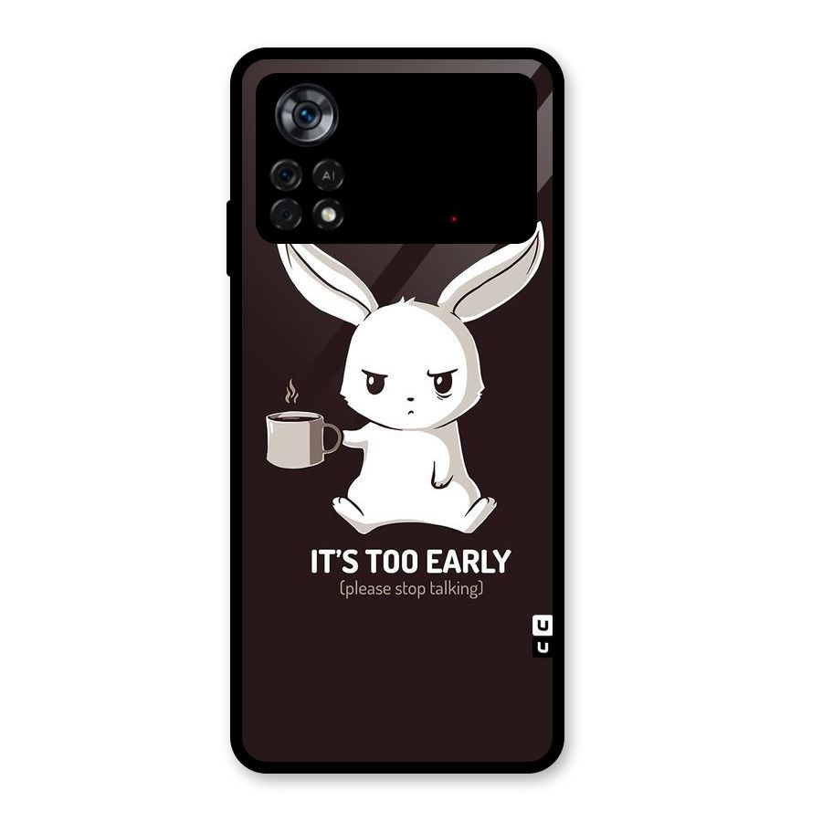 Bunny Early Glass Back Case for Poco X4 Pro 5G
