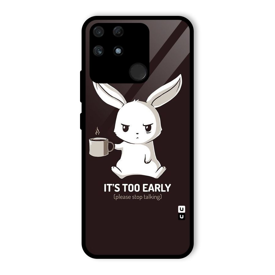 Bunny Early Glass Back Case for Realme Narzo 50A
