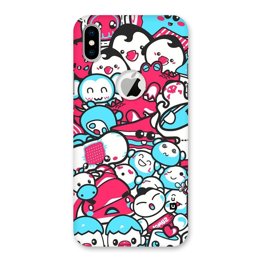 Bunny Quirk Back Case for iPhone X Logo Cut