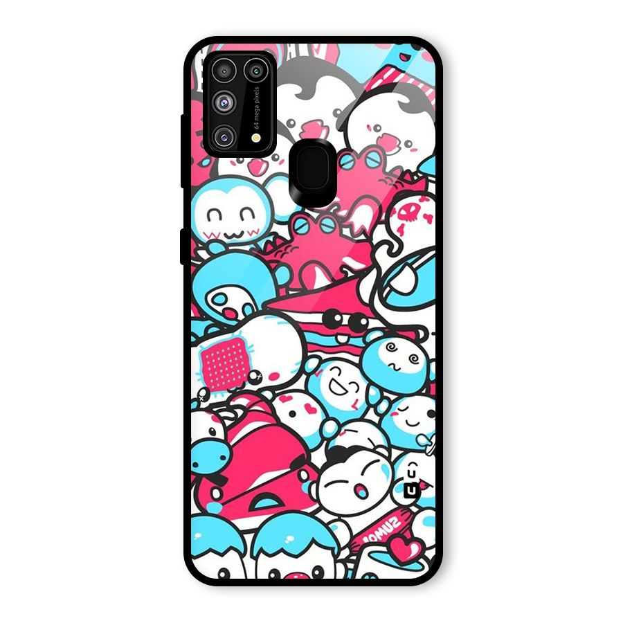 Bunny Quirk Glass Back Case for Galaxy F41