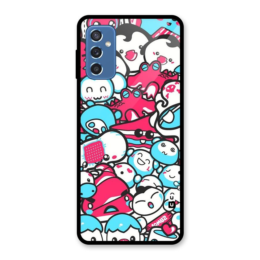 Bunny Quirk Glass Back Case for Galaxy M52 5G