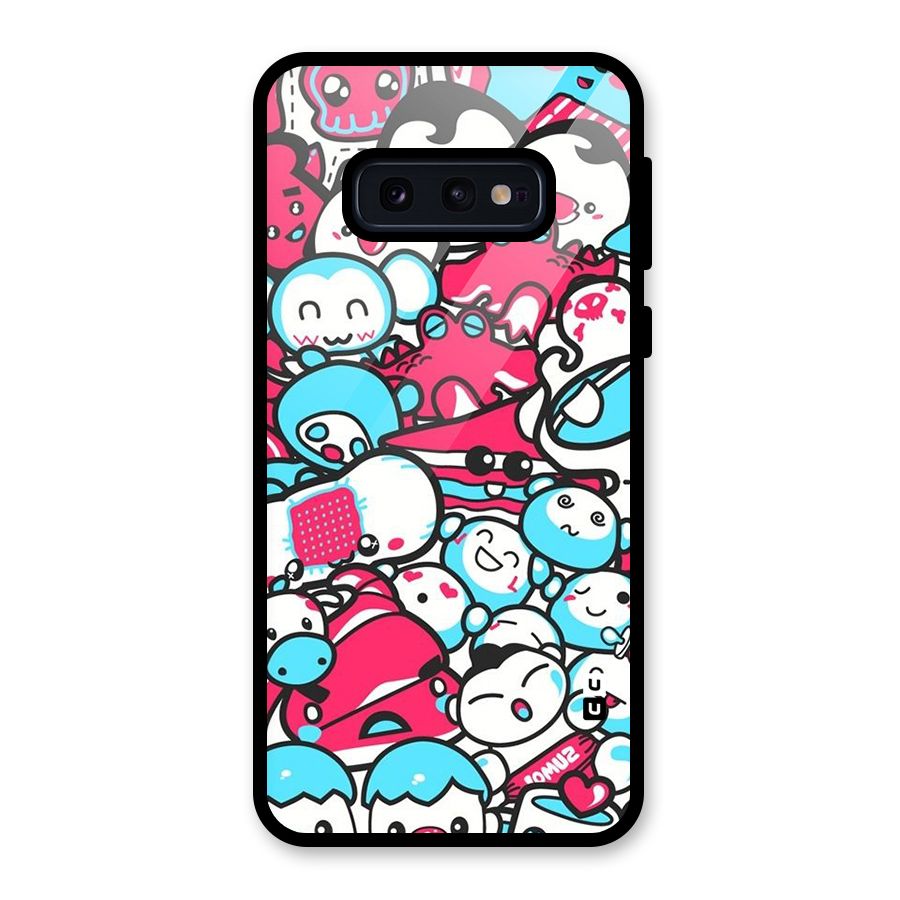 Bunny Quirk Glass Back Case for Galaxy S10e