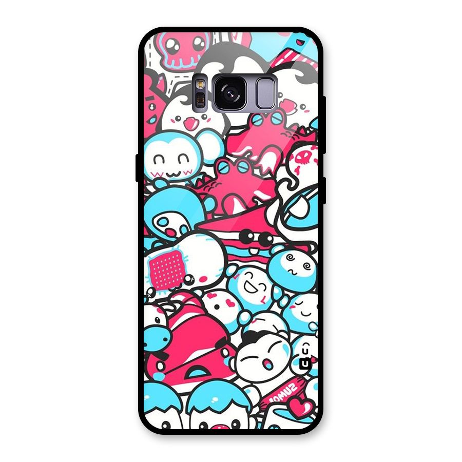 Bunny Quirk Glass Back Case for Galaxy S8