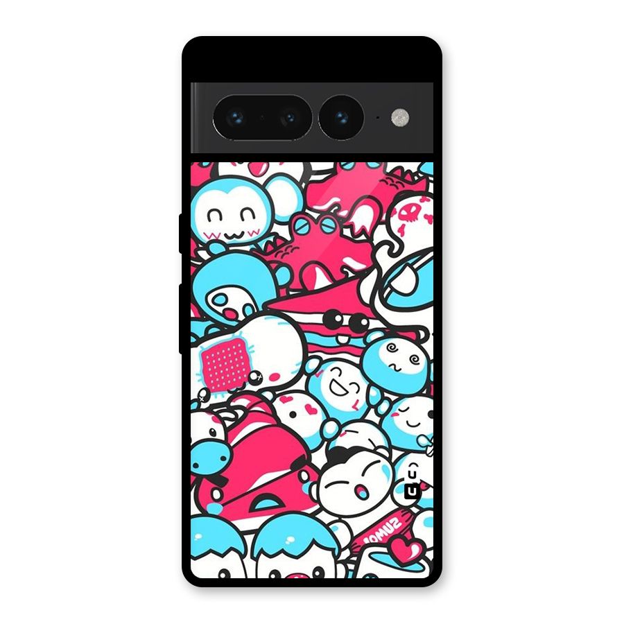 Bunny Quirk Glass Back Case for Google Pixel 7 Pro