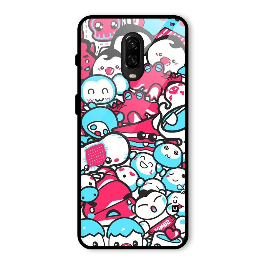 Bunny Quirk Glass Back Case for OnePlus 6T