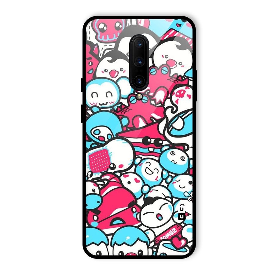 Bunny Quirk Glass Back Case for OnePlus 7 Pro