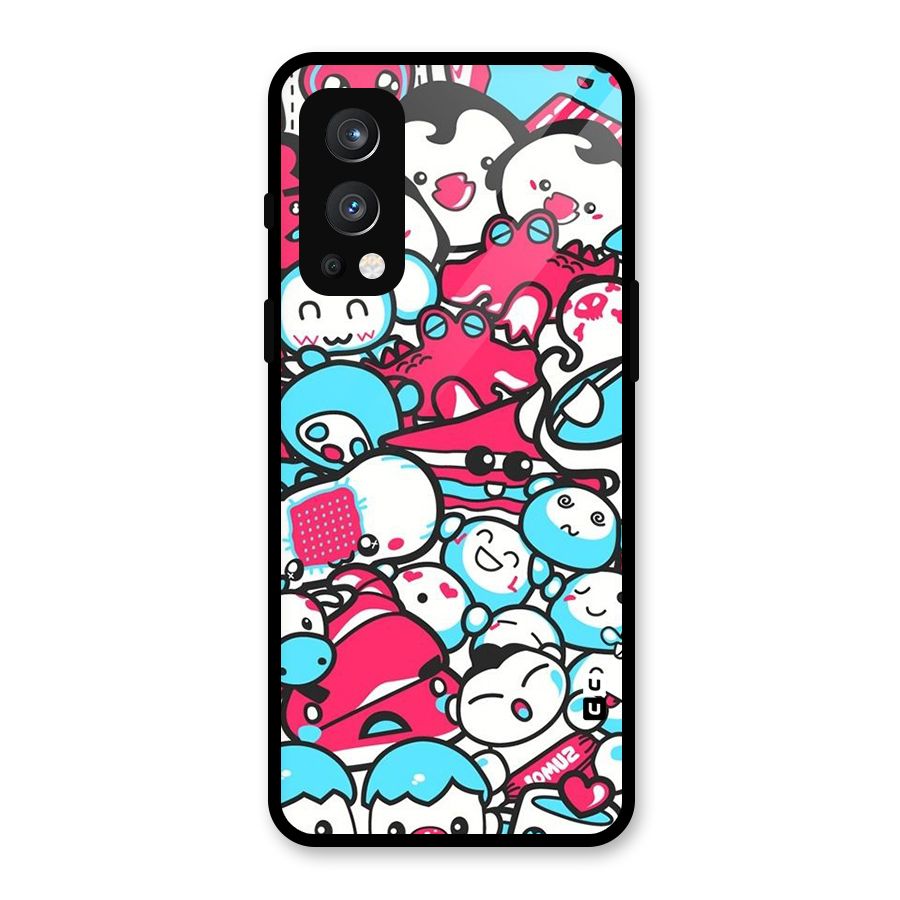 Bunny Quirk Glass Back Case for OnePlus Nord 2 5G