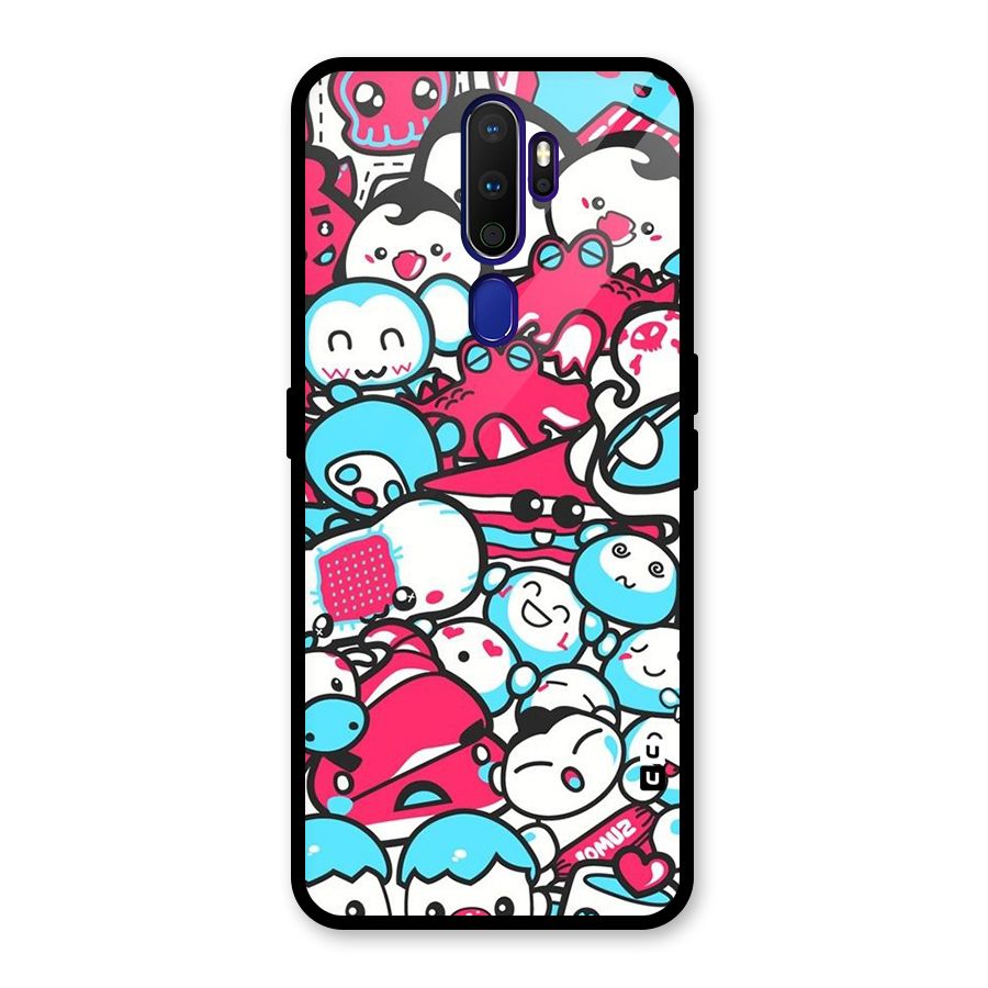 Bunny Quirk Glass Back Case for Oppo A9 (2020)