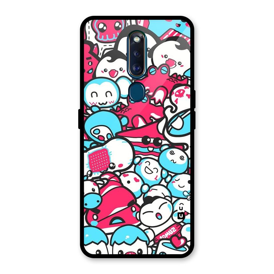 Bunny Quirk Glass Back Case for Oppo F11 Pro