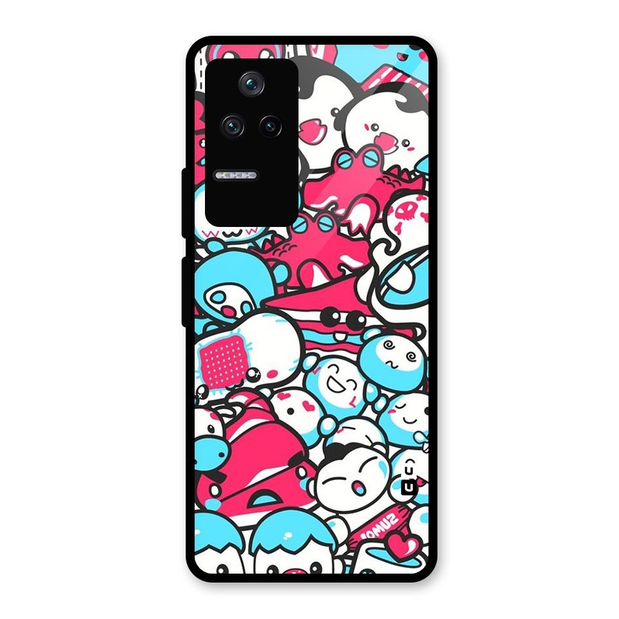 Bunny Quirk Glass Back Case for Poco F4 5G