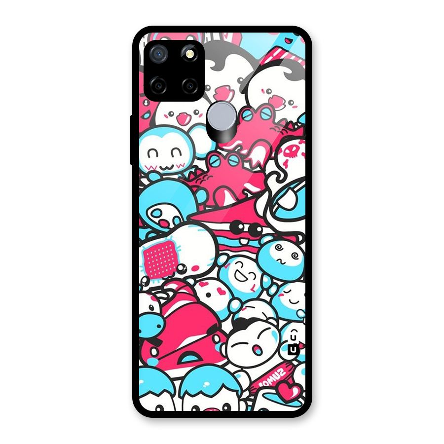Bunny Quirk Glass Back Case for Realme C12