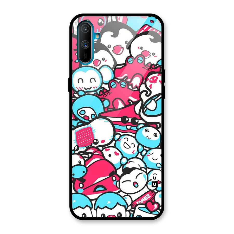 Bunny Quirk Glass Back Case for Realme C3