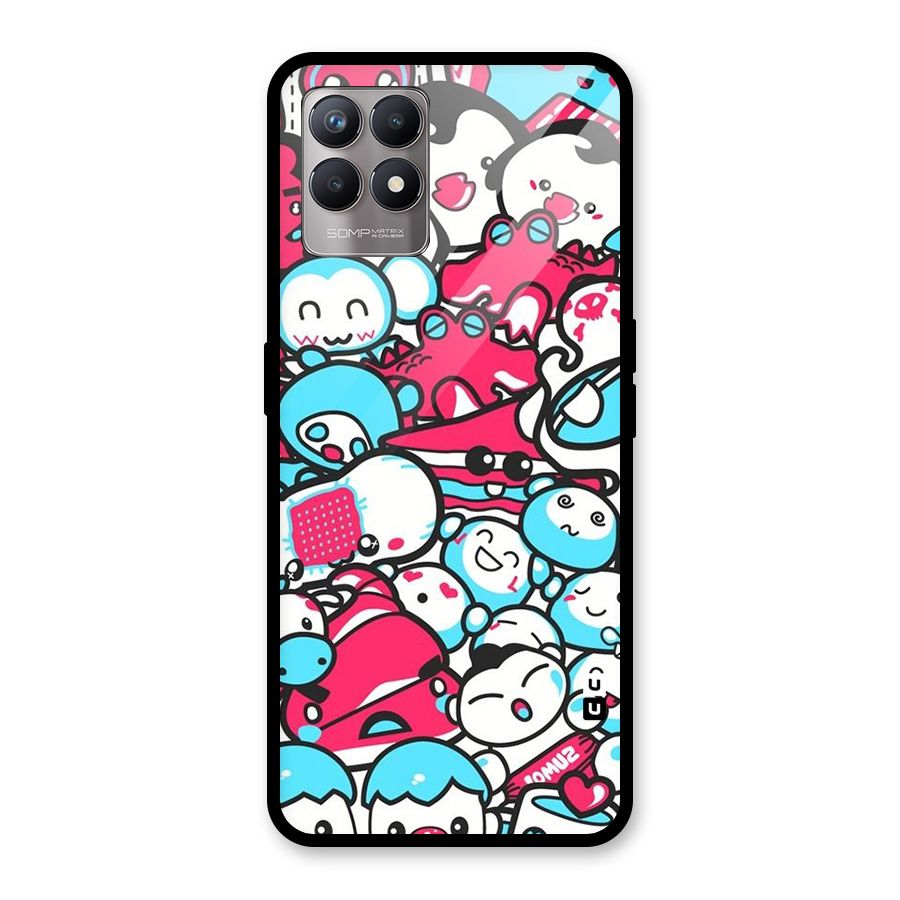 Bunny Quirk Glass Back Case for Realme Narzo 50