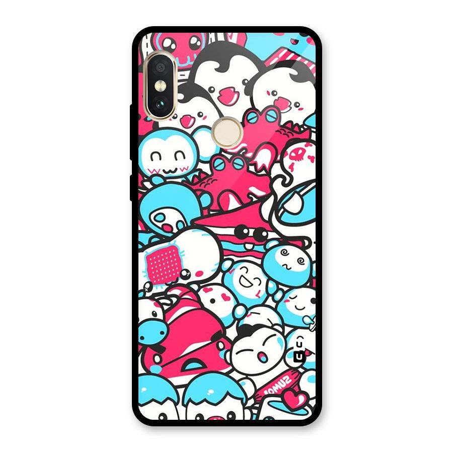 Bunny Quirk Glass Back Case for Redmi Note 5 Pro