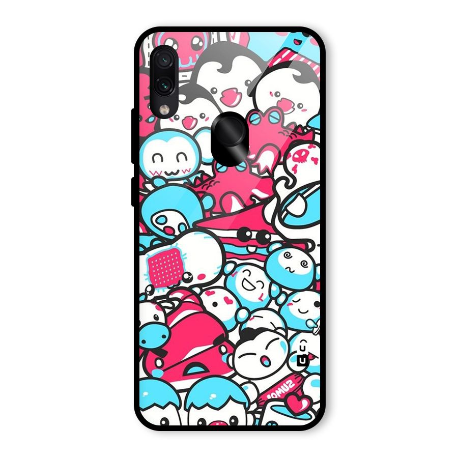 Bunny Quirk Glass Back Case for Redmi Note 7 Pro