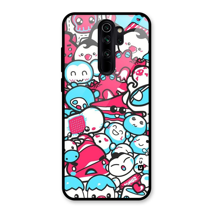 Bunny Quirk Glass Back Case for Redmi Note 8 Pro