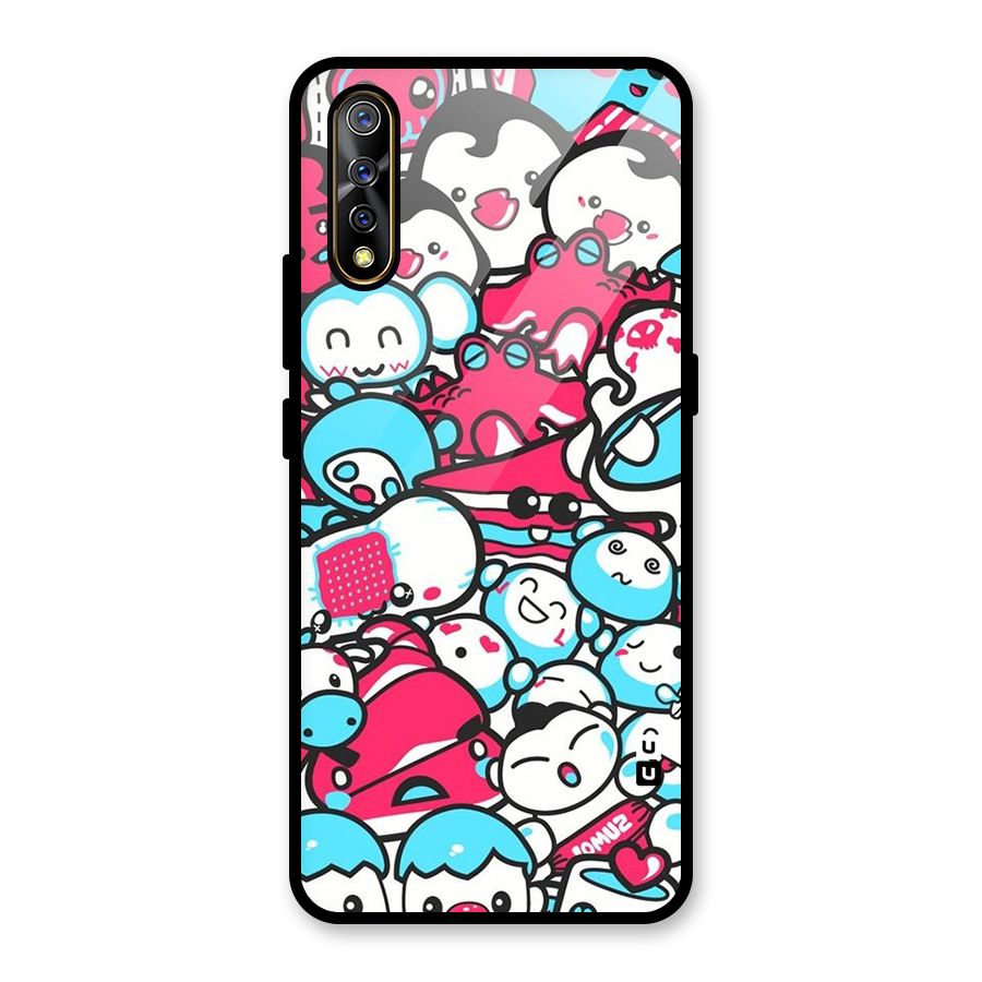 Bunny Quirk Glass Back Case for Vivo S1