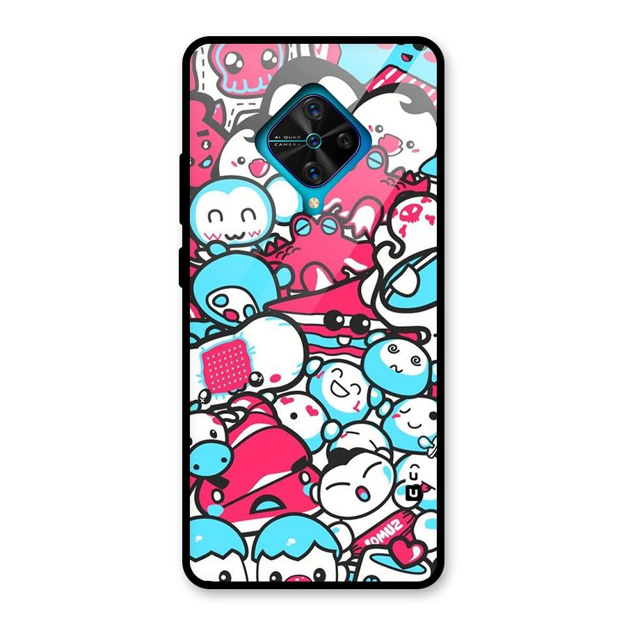 Bunny Quirk Glass Back Case for Vivo S1 Pro