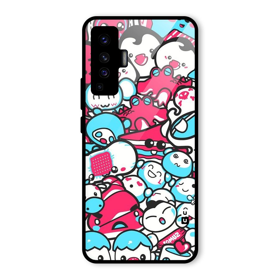 Bunny Quirk Glass Back Case for Vivo X50