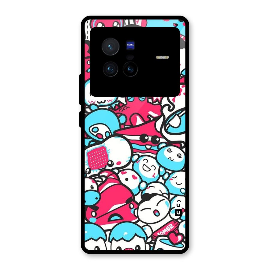Bunny Quirk Glass Back Case for Vivo X80