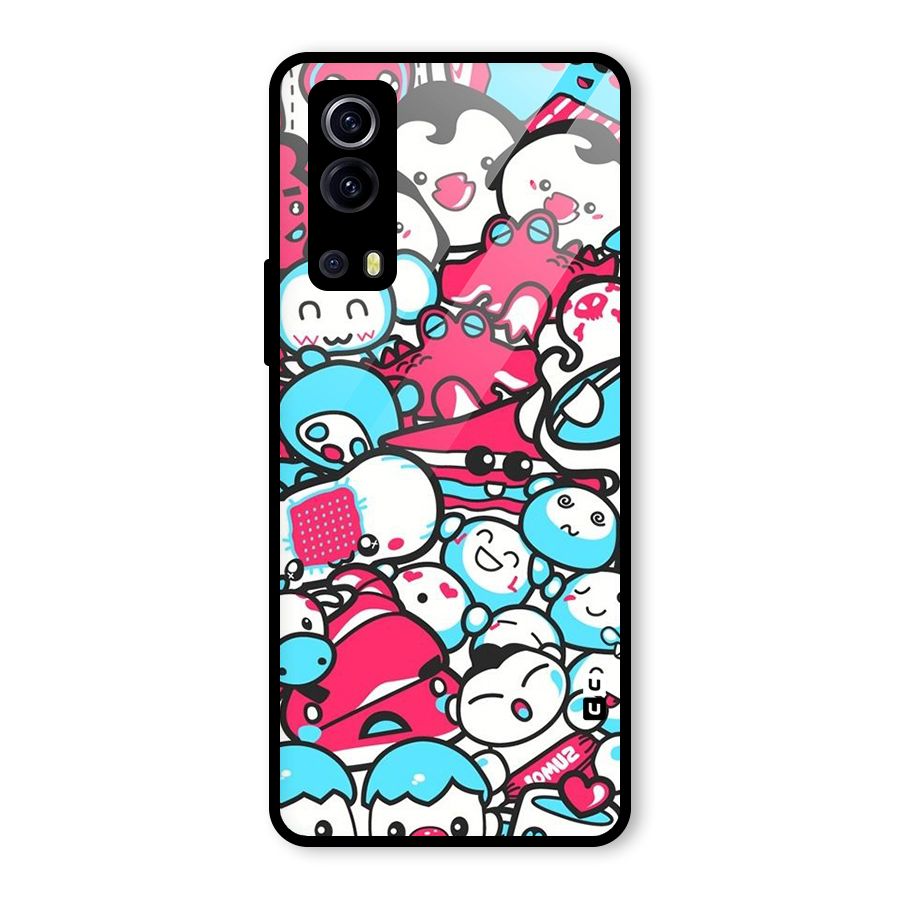 Bunny Quirk Glass Back Case for Vivo iQOO Z3