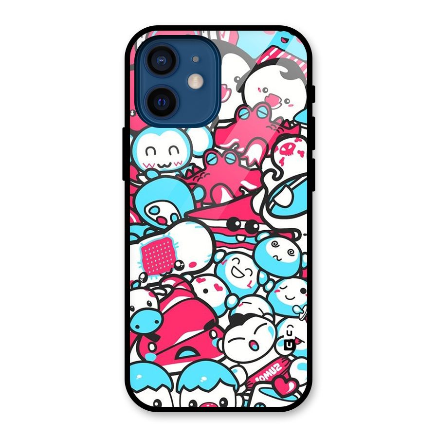 Bunny Quirk Glass Back Case for iPhone 12 Mini
