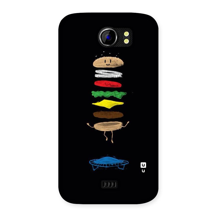 Burger Jump Back Case for Micromax Canvas 2 A110