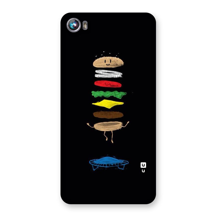 Burger Jump Back Case for Micromax Canvas Fire 4 A107