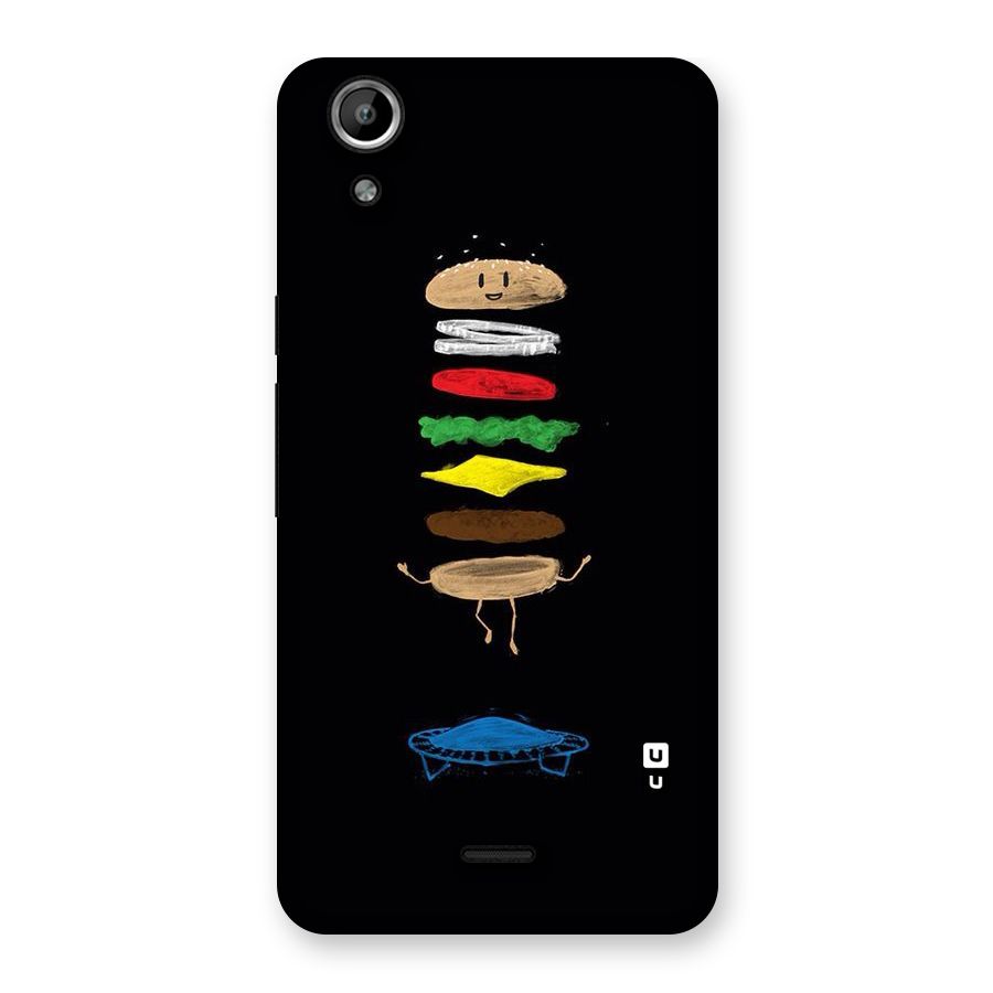 Burger Jump Back Case for Micromax Canvas Selfie Lens Q345