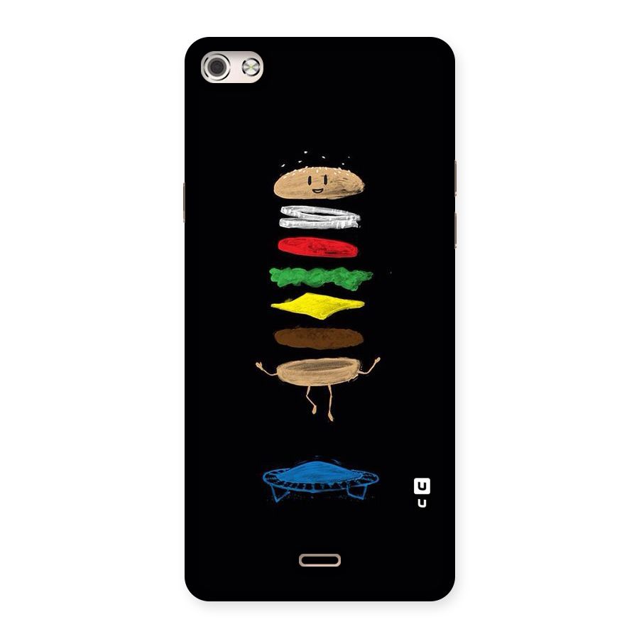 Burger Jump Back Case for Micromax Canvas Silver 5